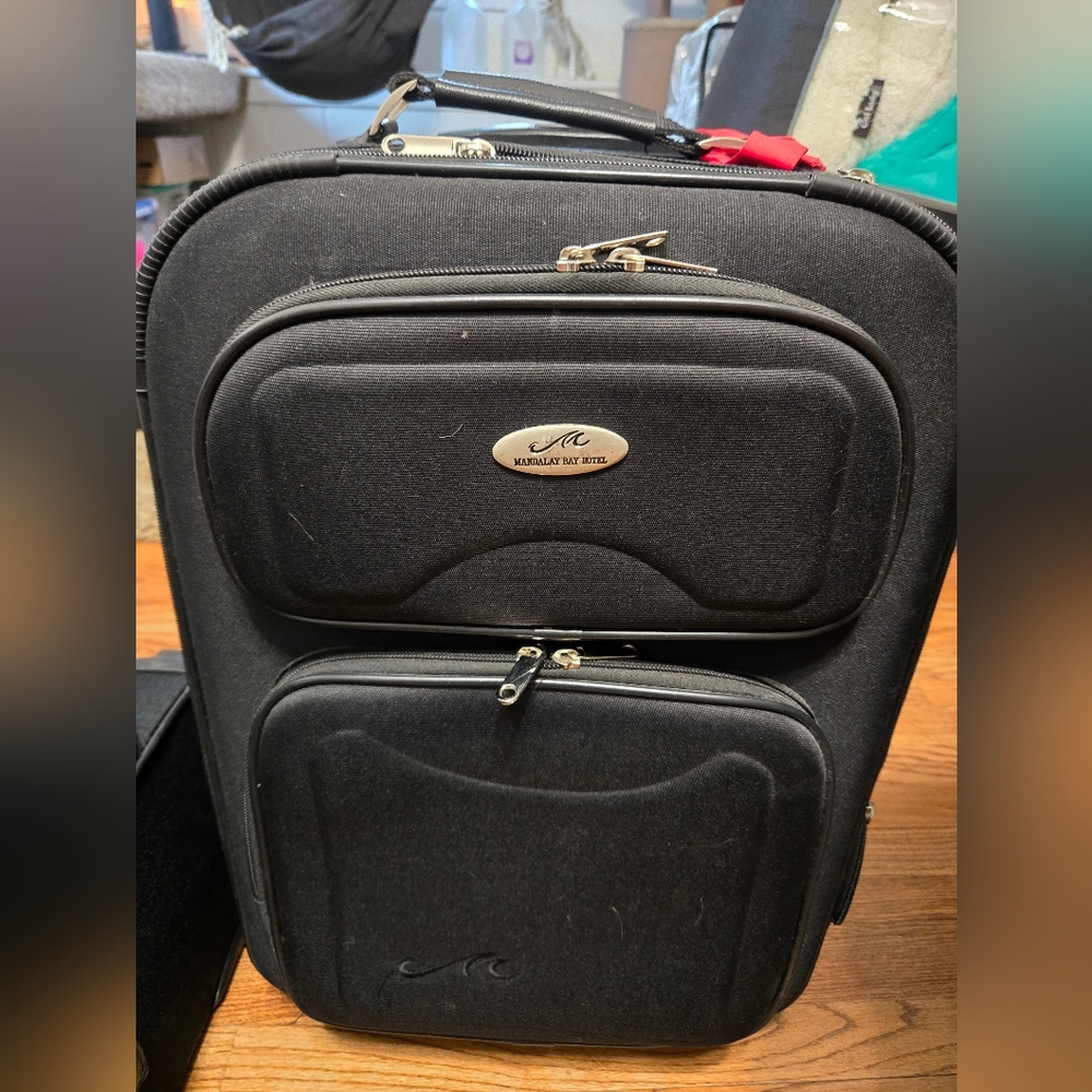 Mandalay Bay Las Vegas Hotel Casino Carry On Black Suitcase - Collector Employee